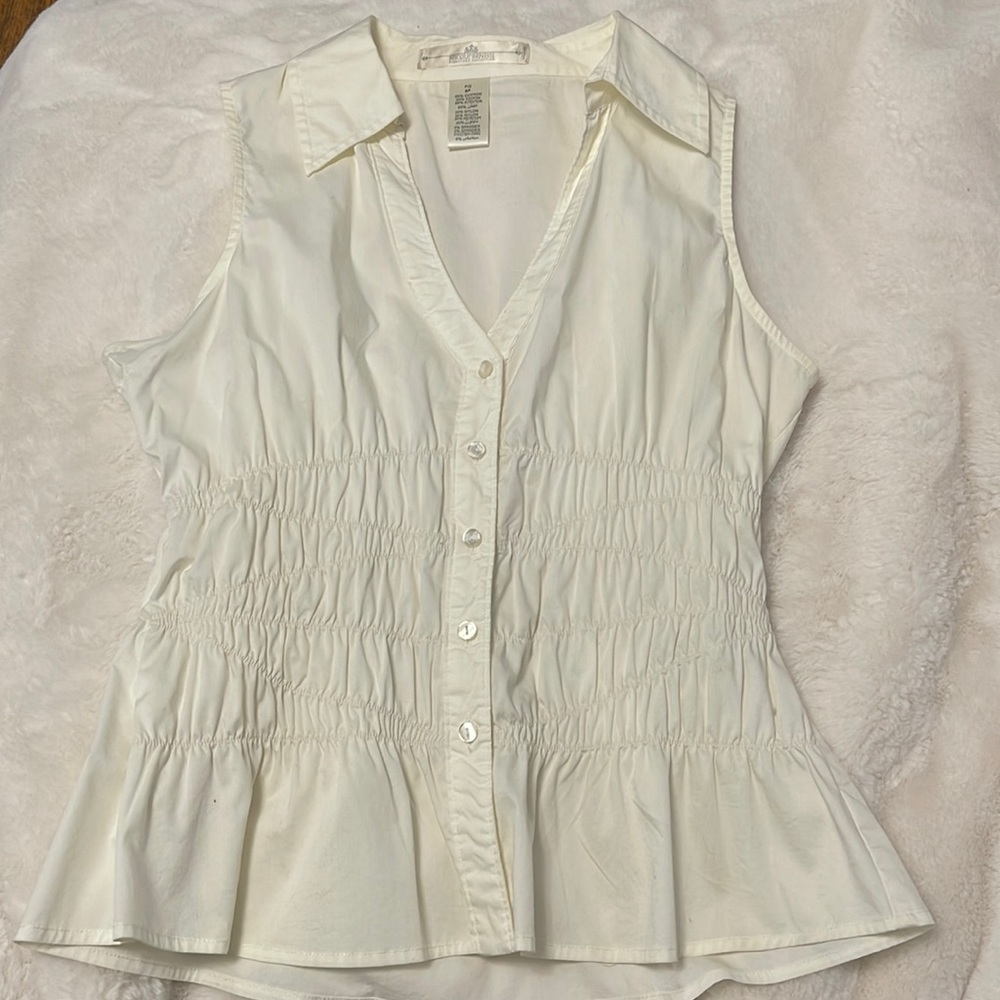 Nicole Benisti Sleeveless Button Up Blouse